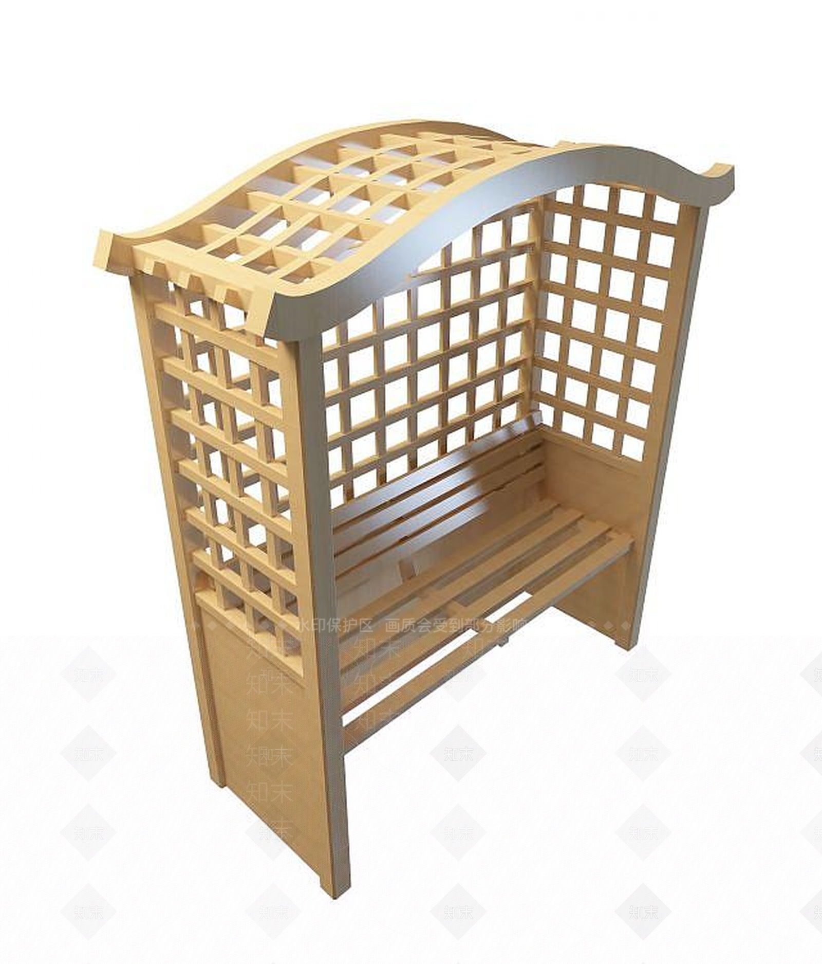 现代凉亭3D模型下载【ID:1194401888】