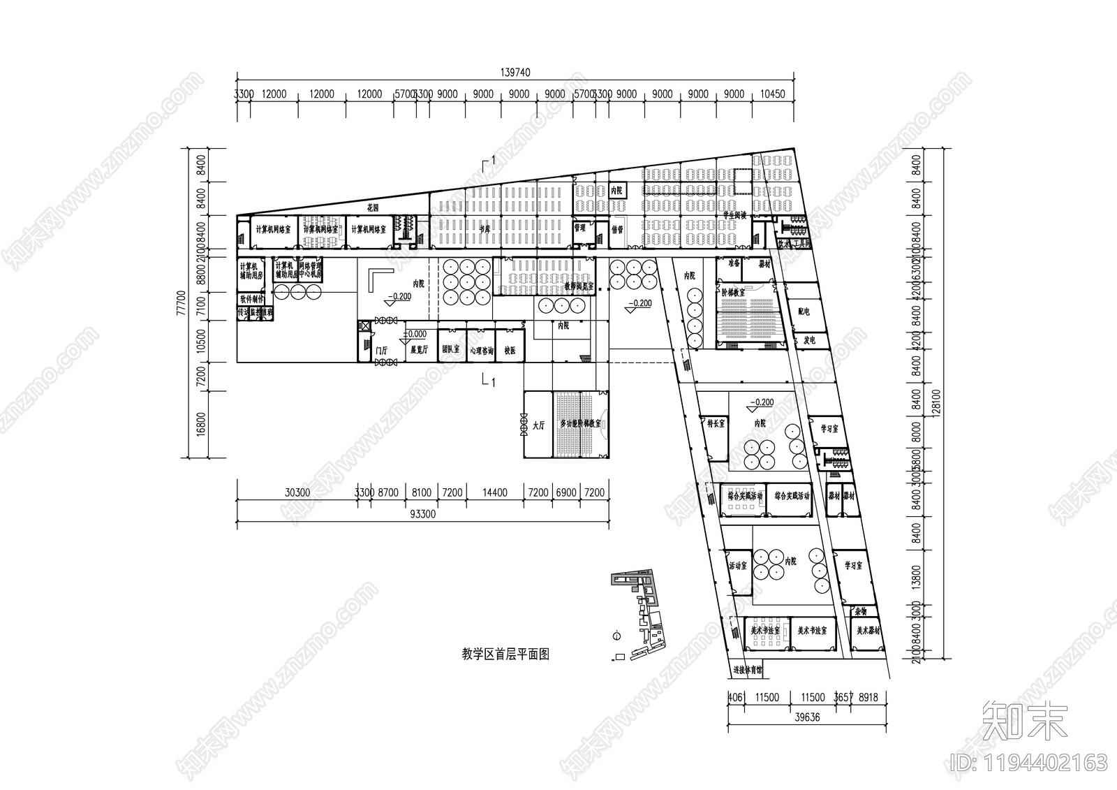 建筑平面布置图施工图下载【ID:1194402163】