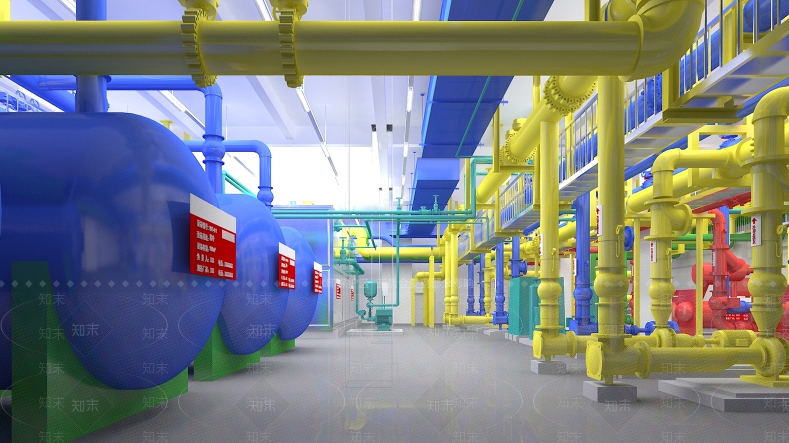 现代工业管道3D模型下载【ID:1194402640】