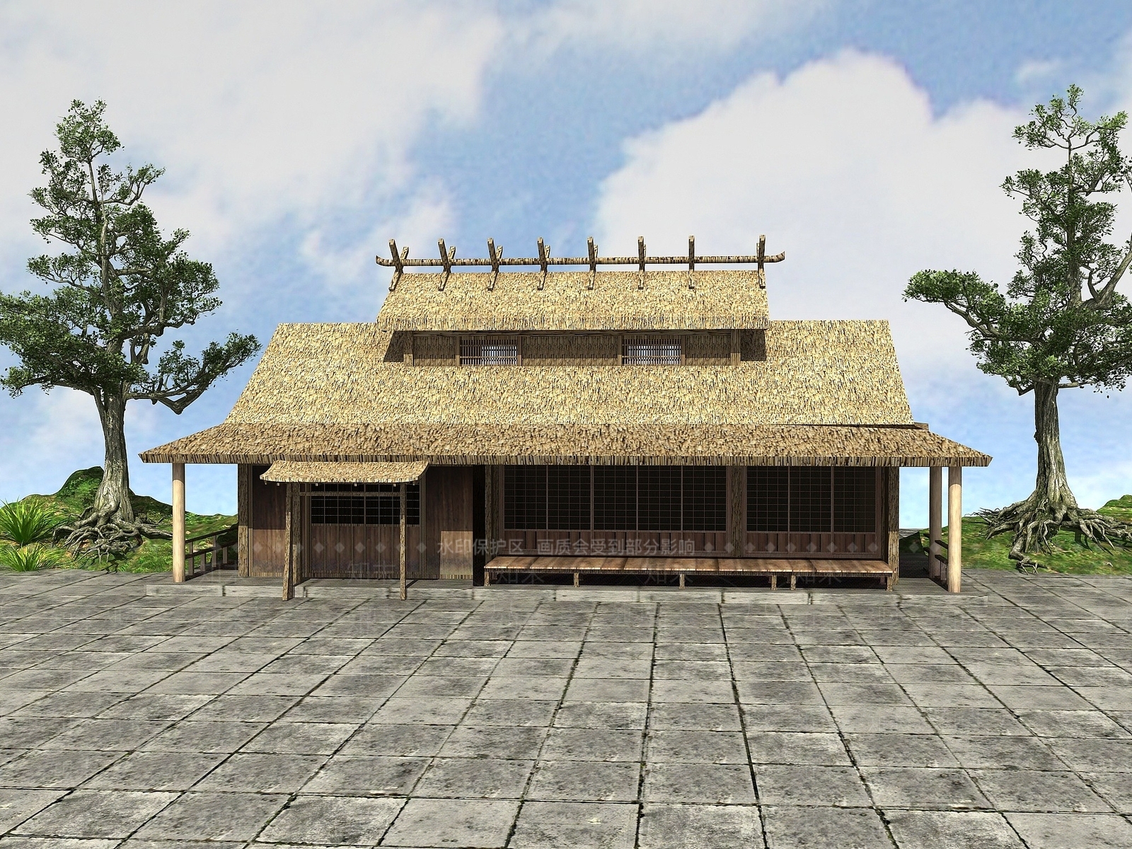 现代乡村建筑文化建筑3D模型下载【ID:1194402896】