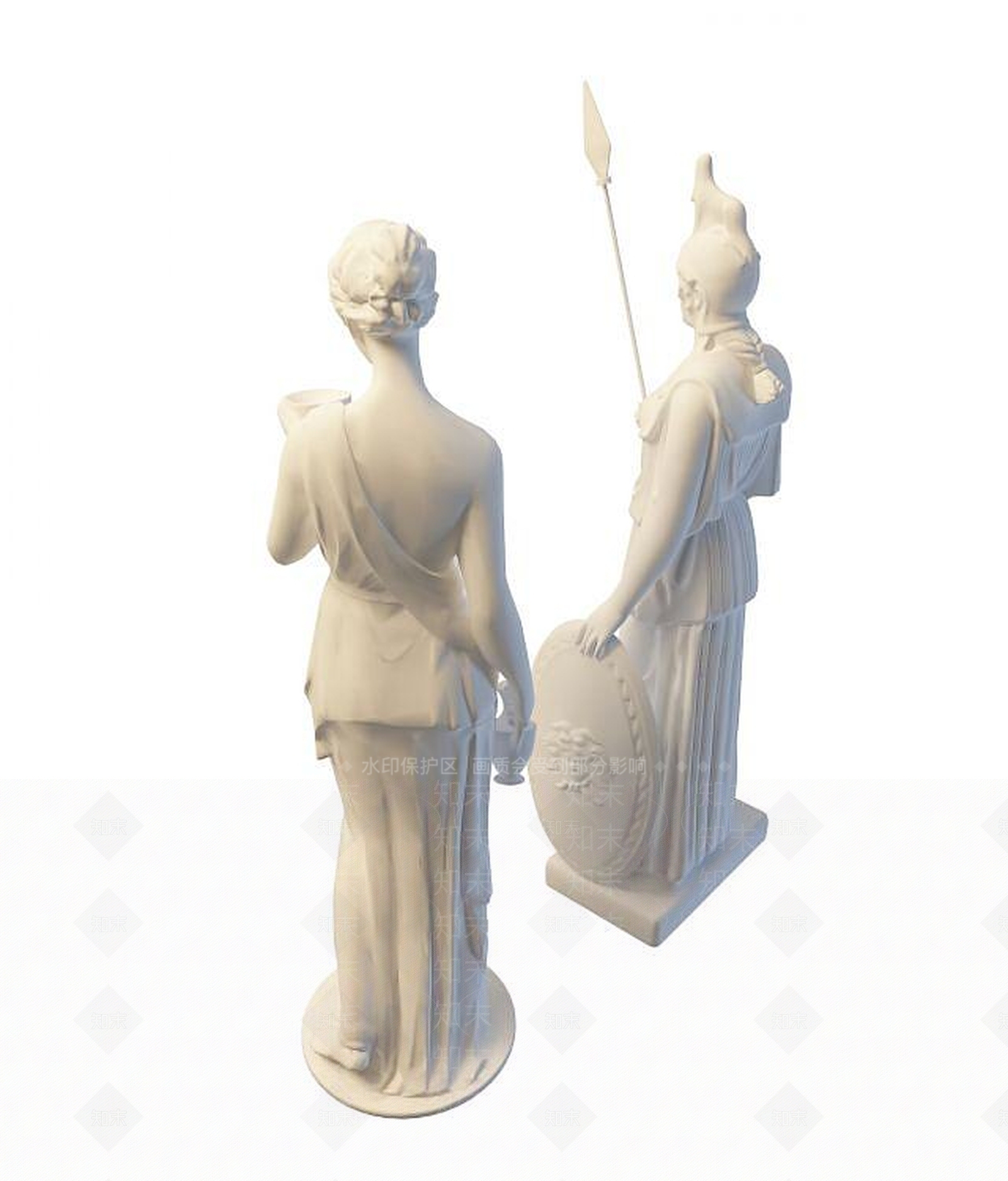 现代雕塑3D模型下载【ID:1194403068】