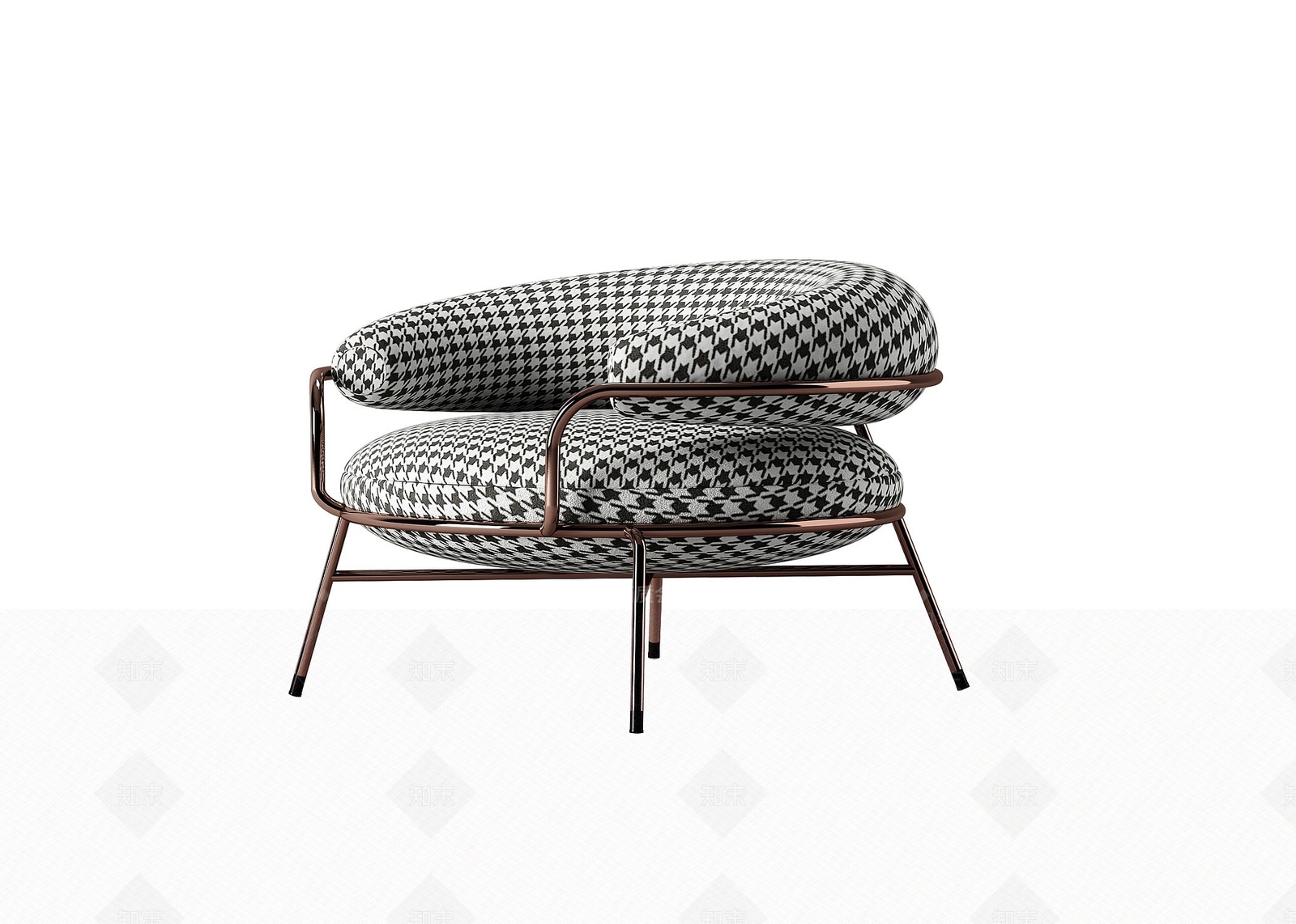 现代单人沙发椅3D模型下载【ID:1194403453】