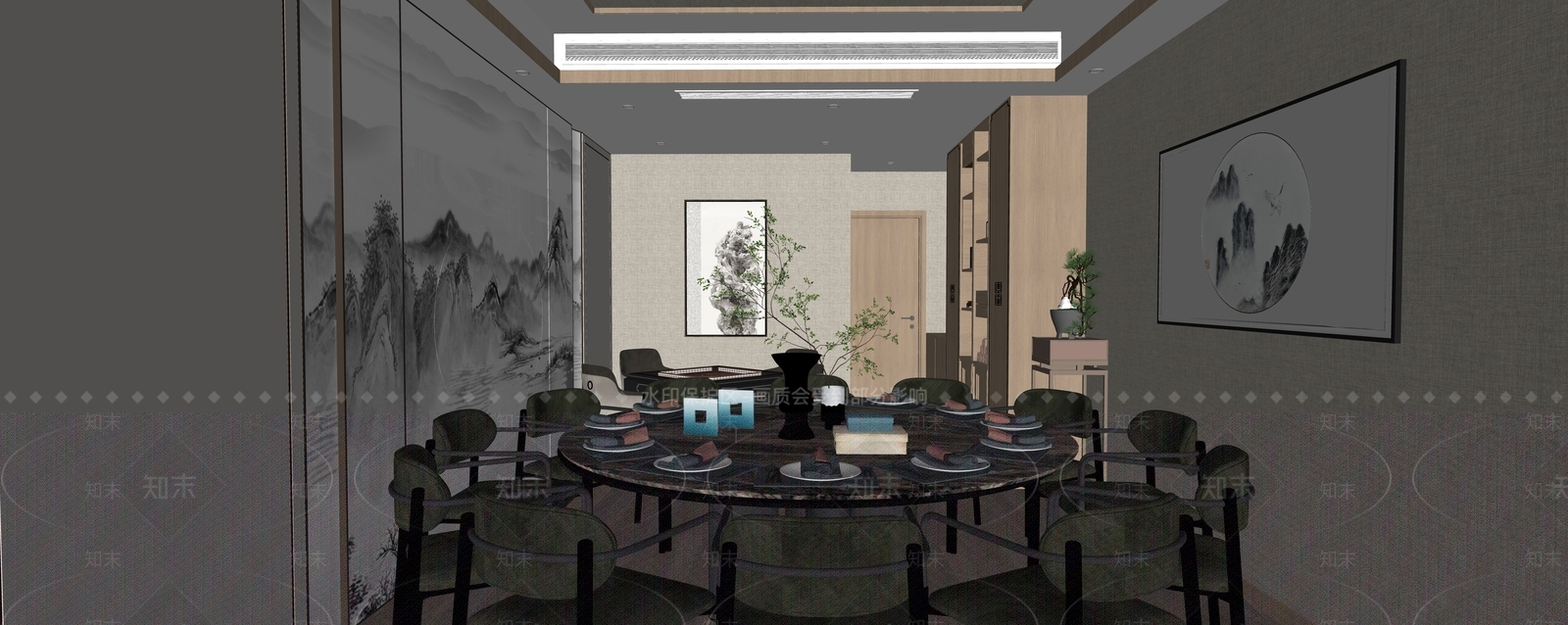 现代包厢SU模型下载【ID:1194403960】