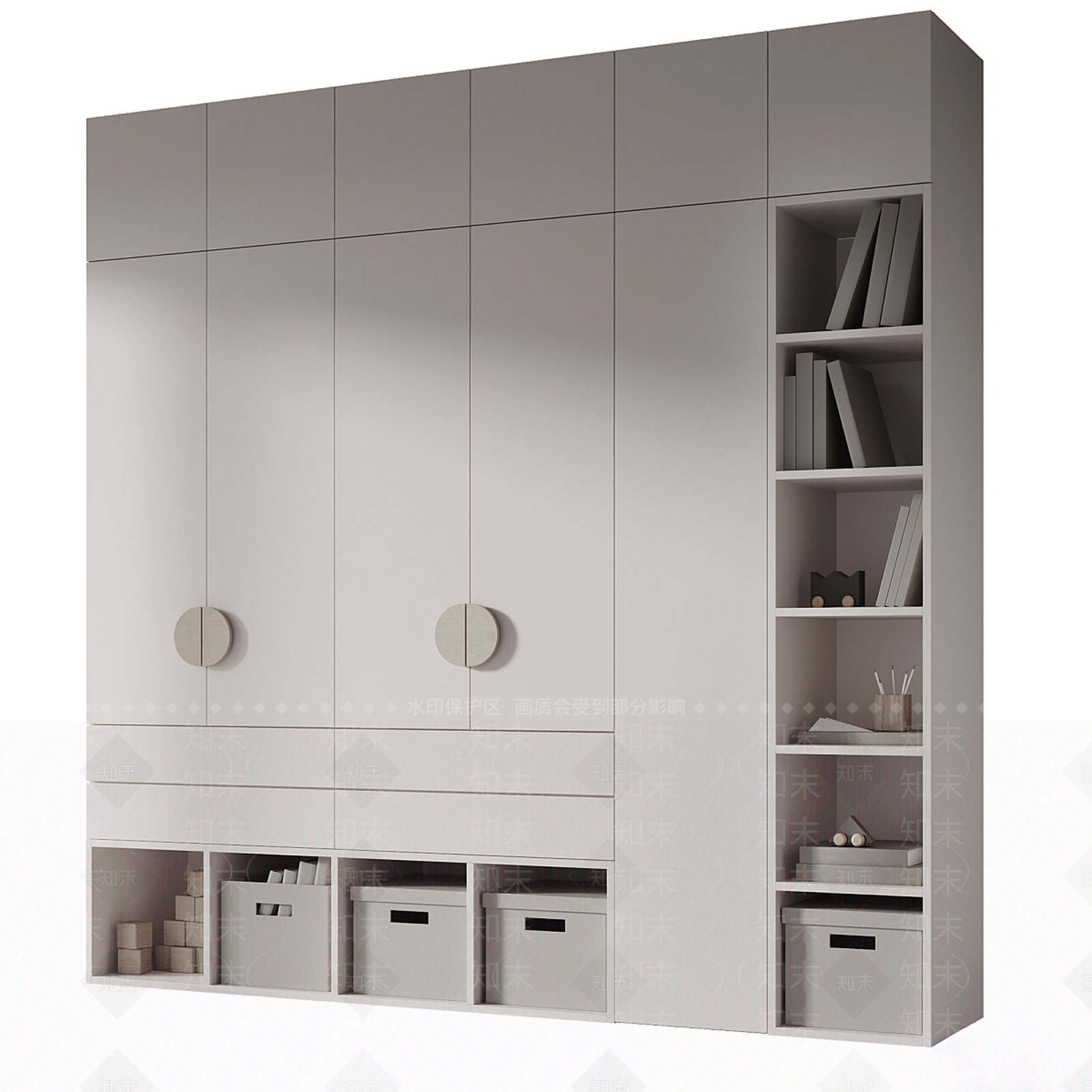 现代欧式玄关柜3D模型下载【ID:1194404231】