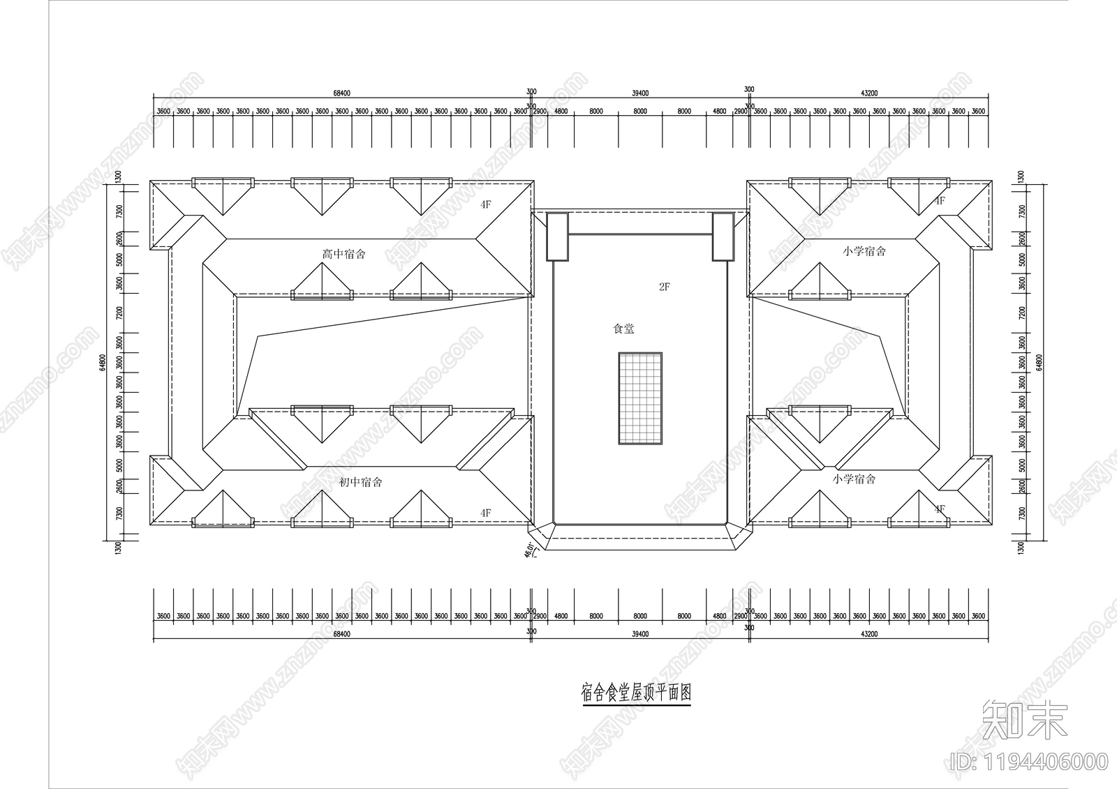 现代学校建筑cad施工图下载【ID:1194406000】