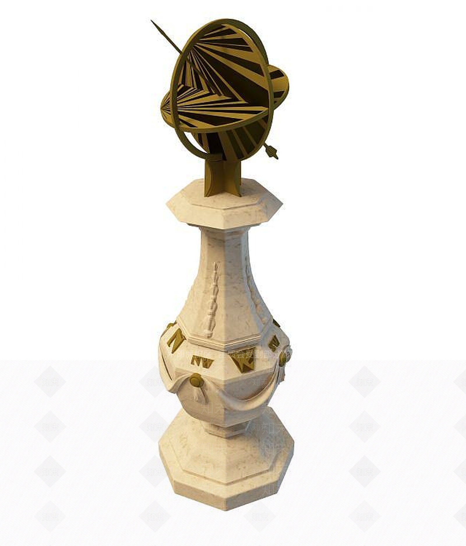 现代园林小品3D模型下载【ID:1194407934】