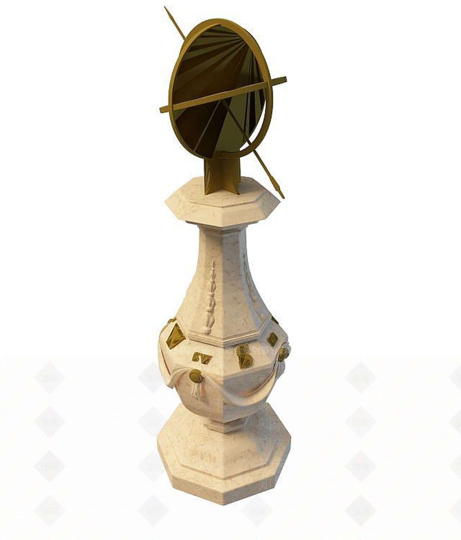 现代园林小品3D模型下载【ID:1194407934】