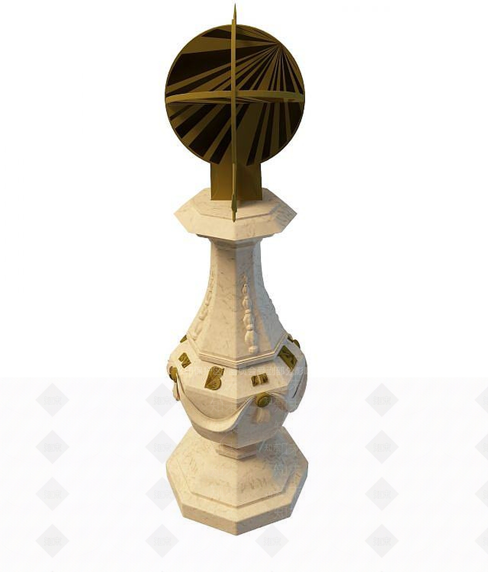 现代园林小品3D模型下载【ID:1194407934】