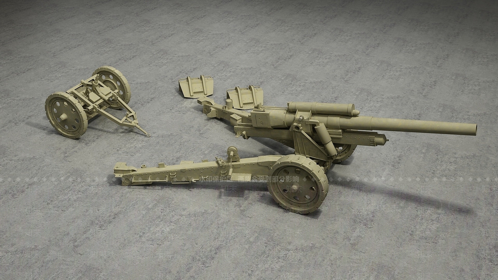 现代火炮3D模型下载【ID:1194408073】