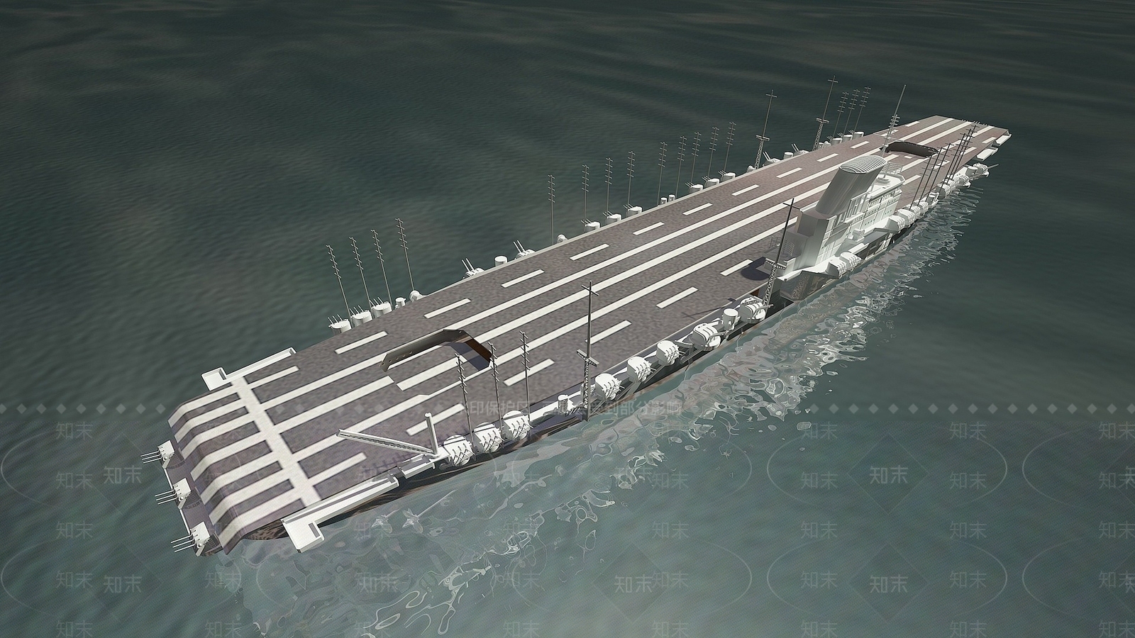 现代航空母舰3D模型下载【ID:1194408386】