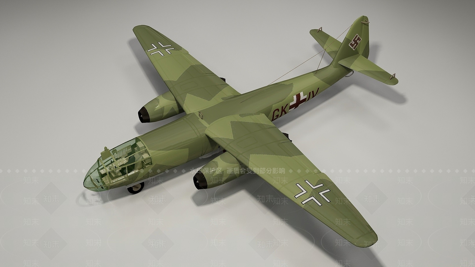 现代飞机3D模型下载【ID:1194408548】