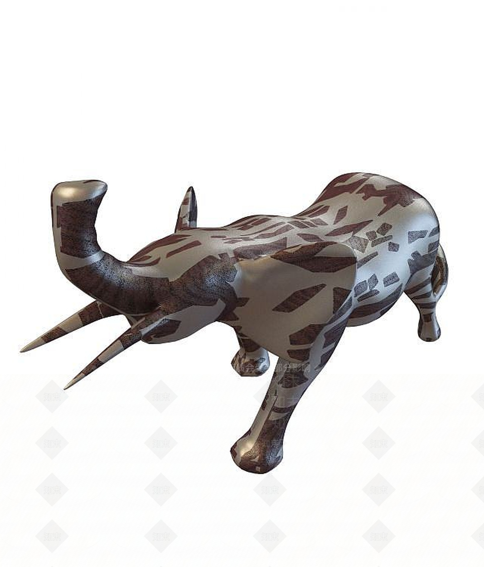 现代雕塑3D模型下载【ID:1194409000】