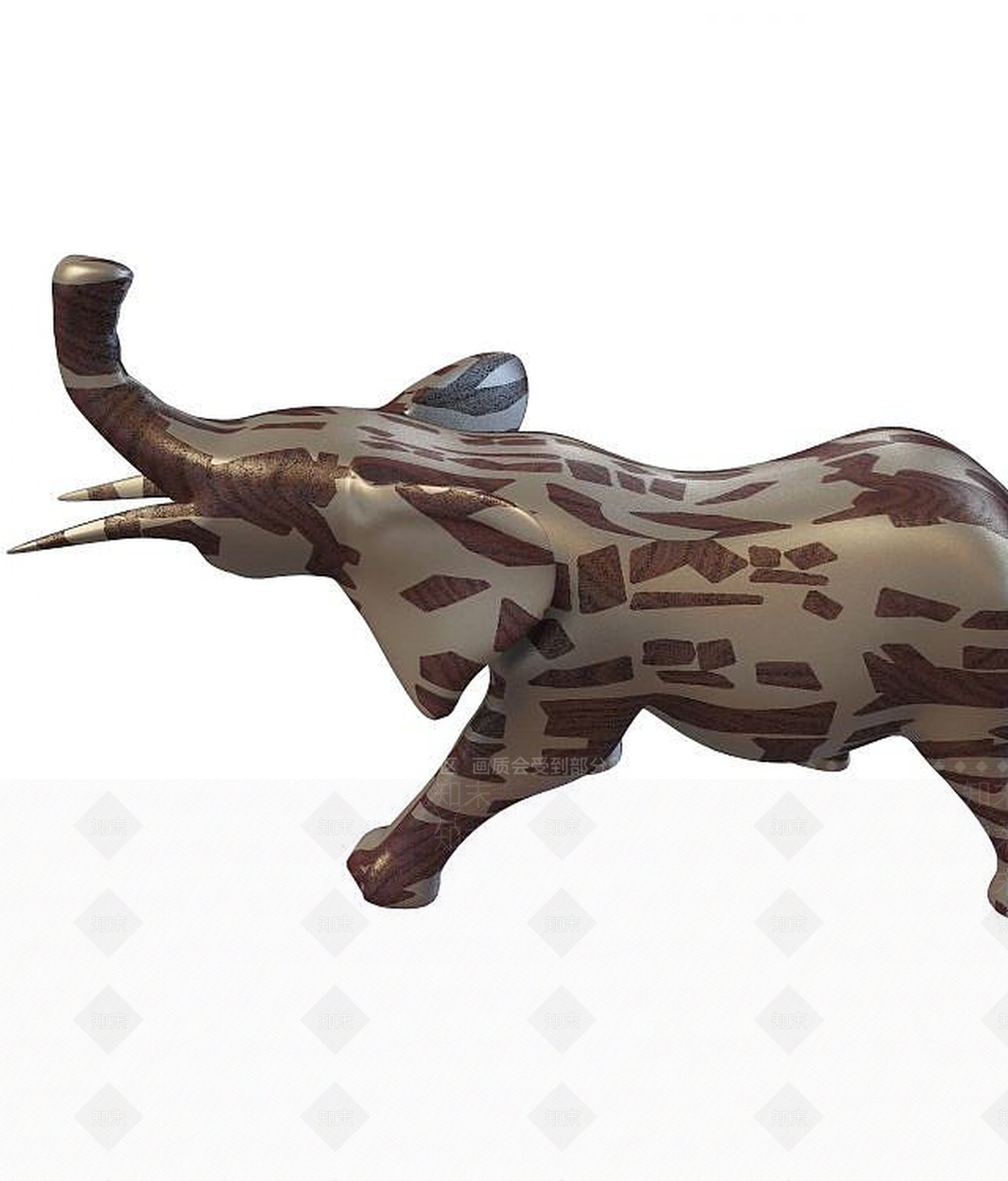 现代雕塑3D模型下载【ID:1194409000】