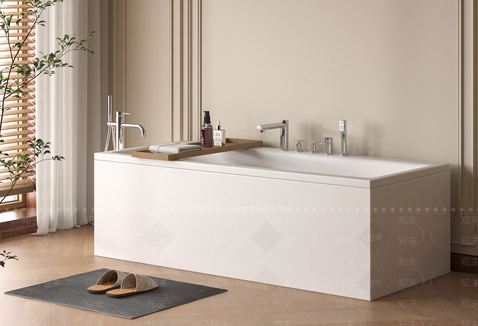 浴缸3D模型下载【ID:1194410177】