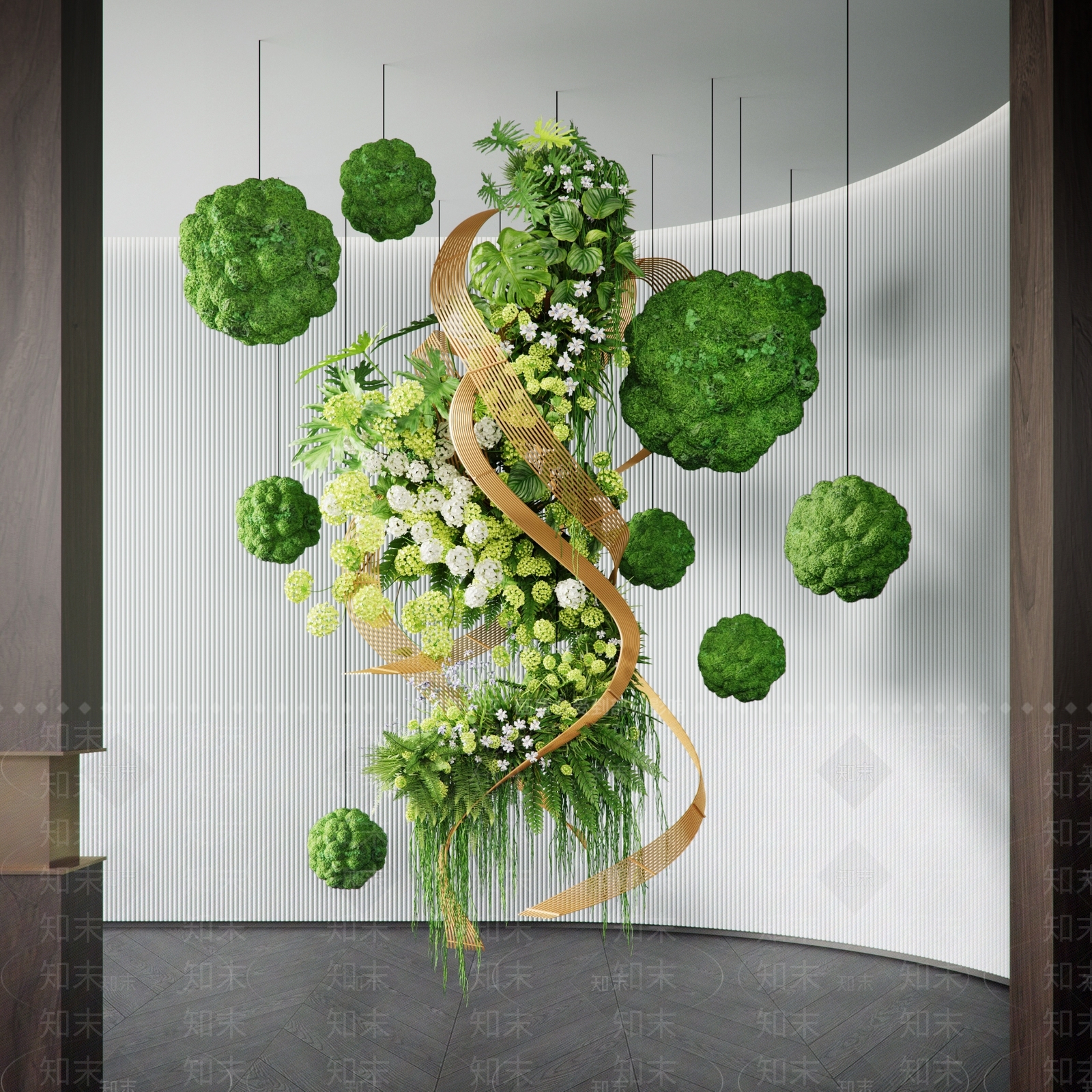 现代艺术装置3D模型下载【ID:1194412166】