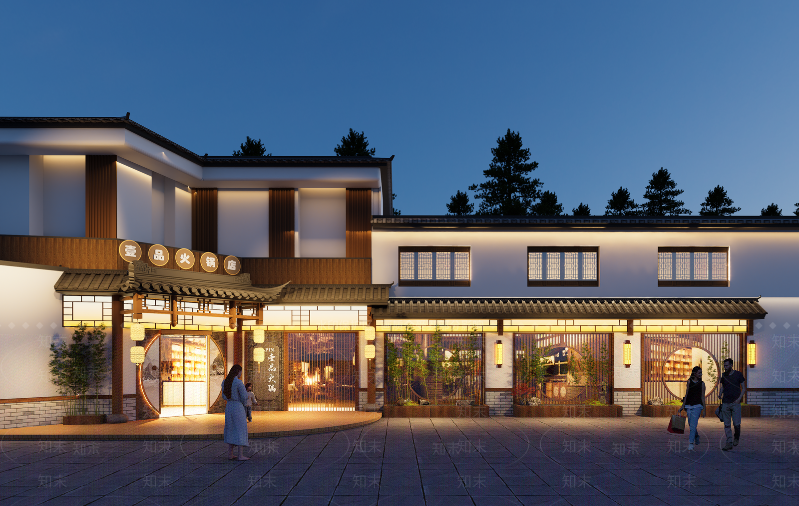 中式其他商业建筑SU模型下载【ID:1194416083】