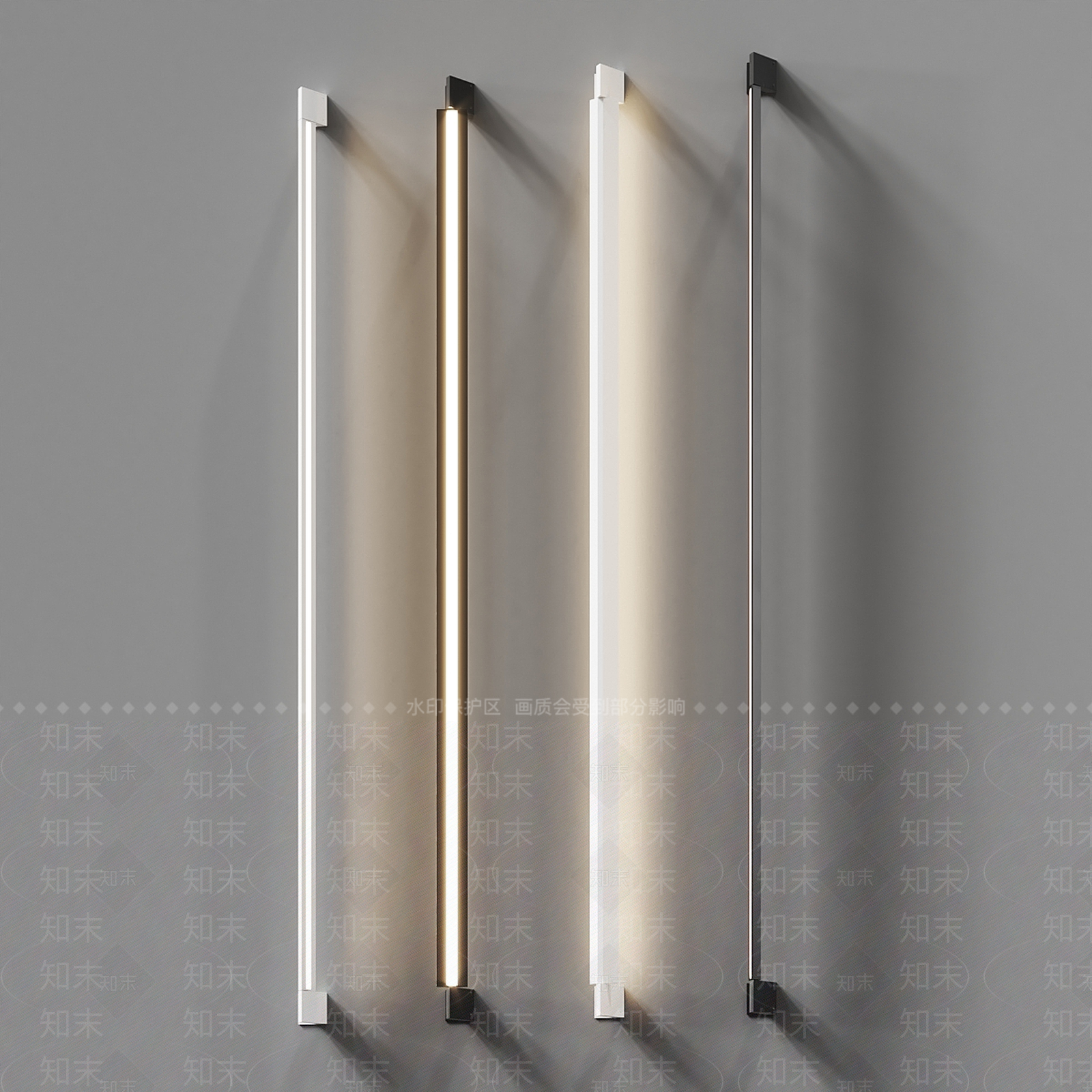 现代极简壁灯3D模型下载【ID:1194416247】