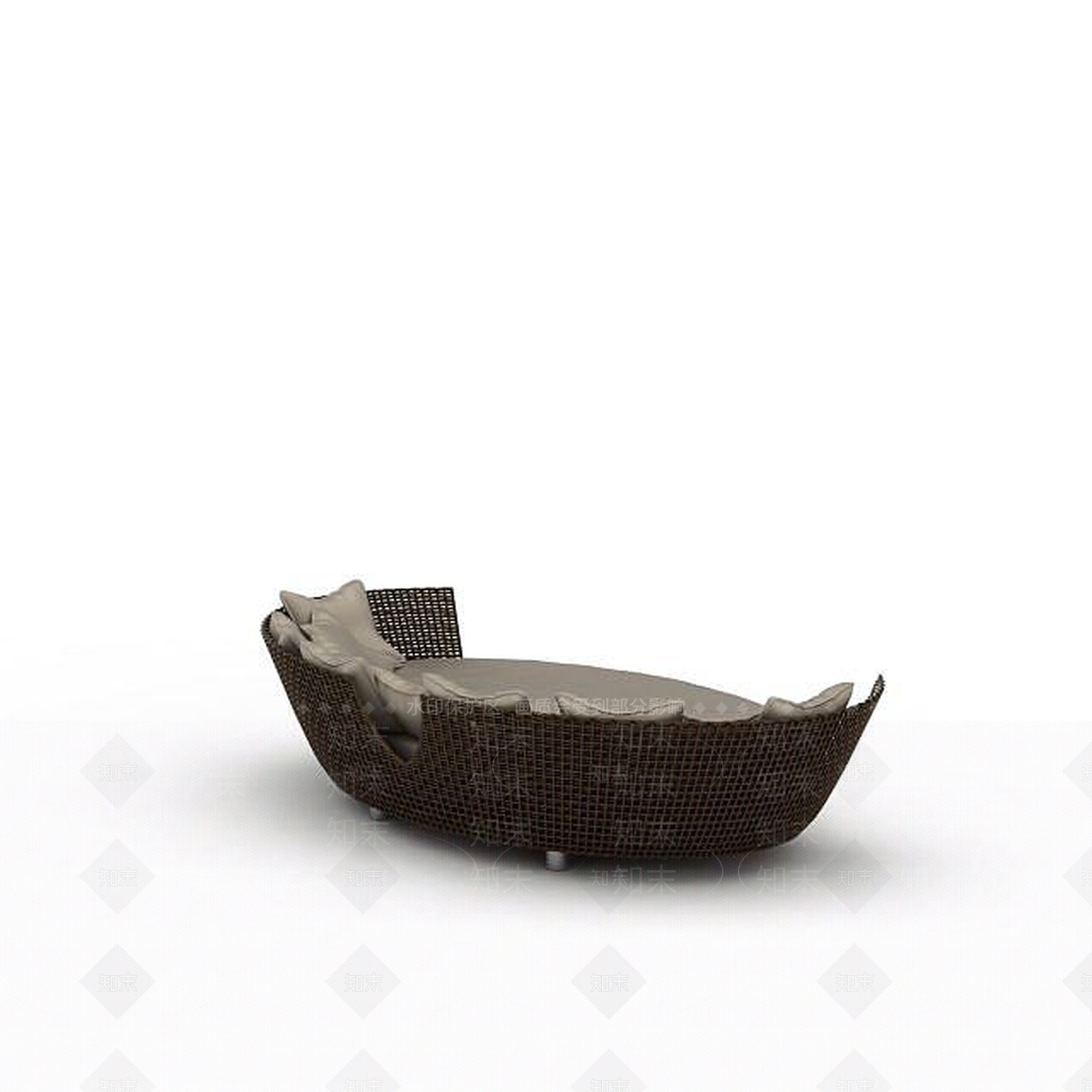 现代双人沙发3D模型下载【ID:1194422942】