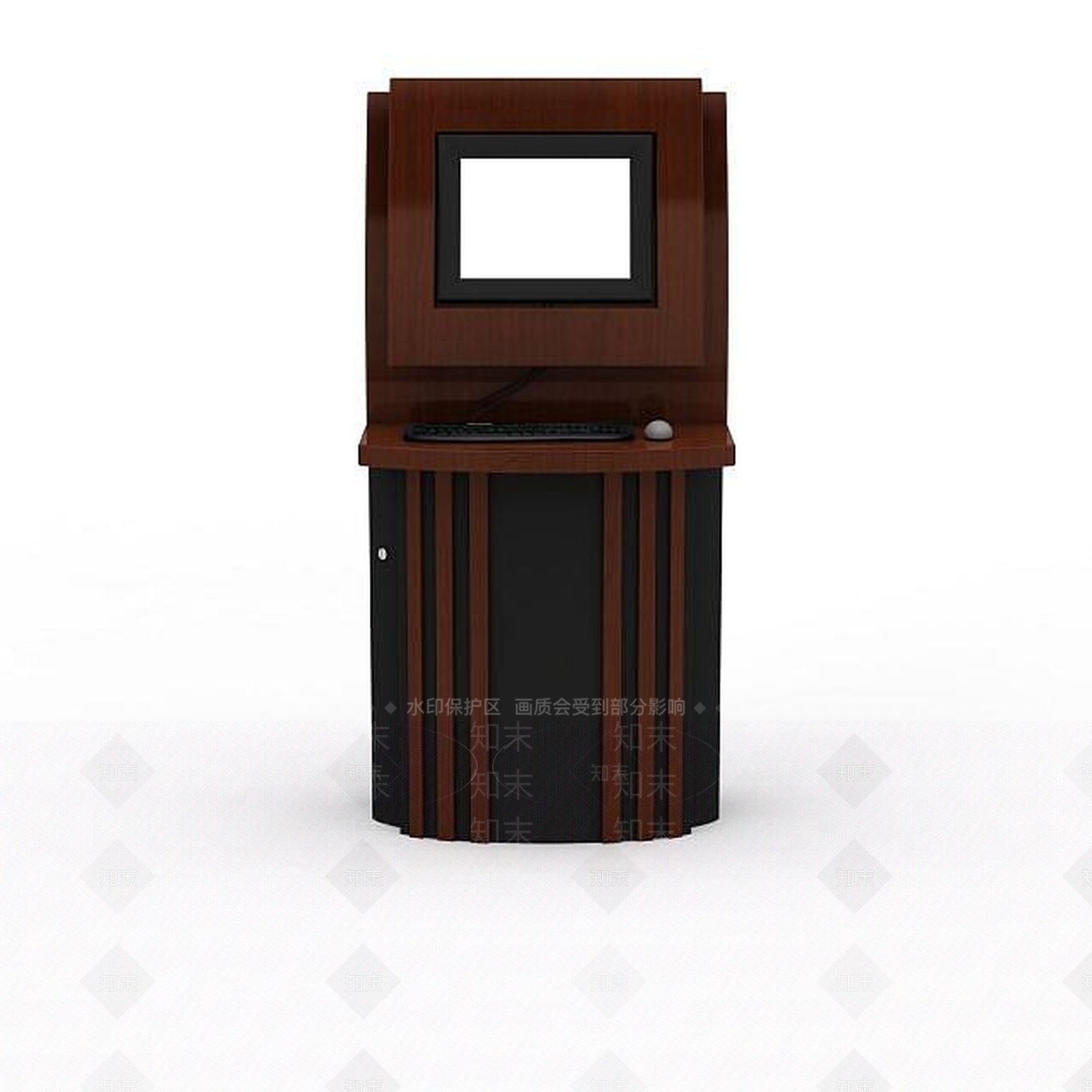 现代妆台妆凳3D模型下载【ID:1194424094】