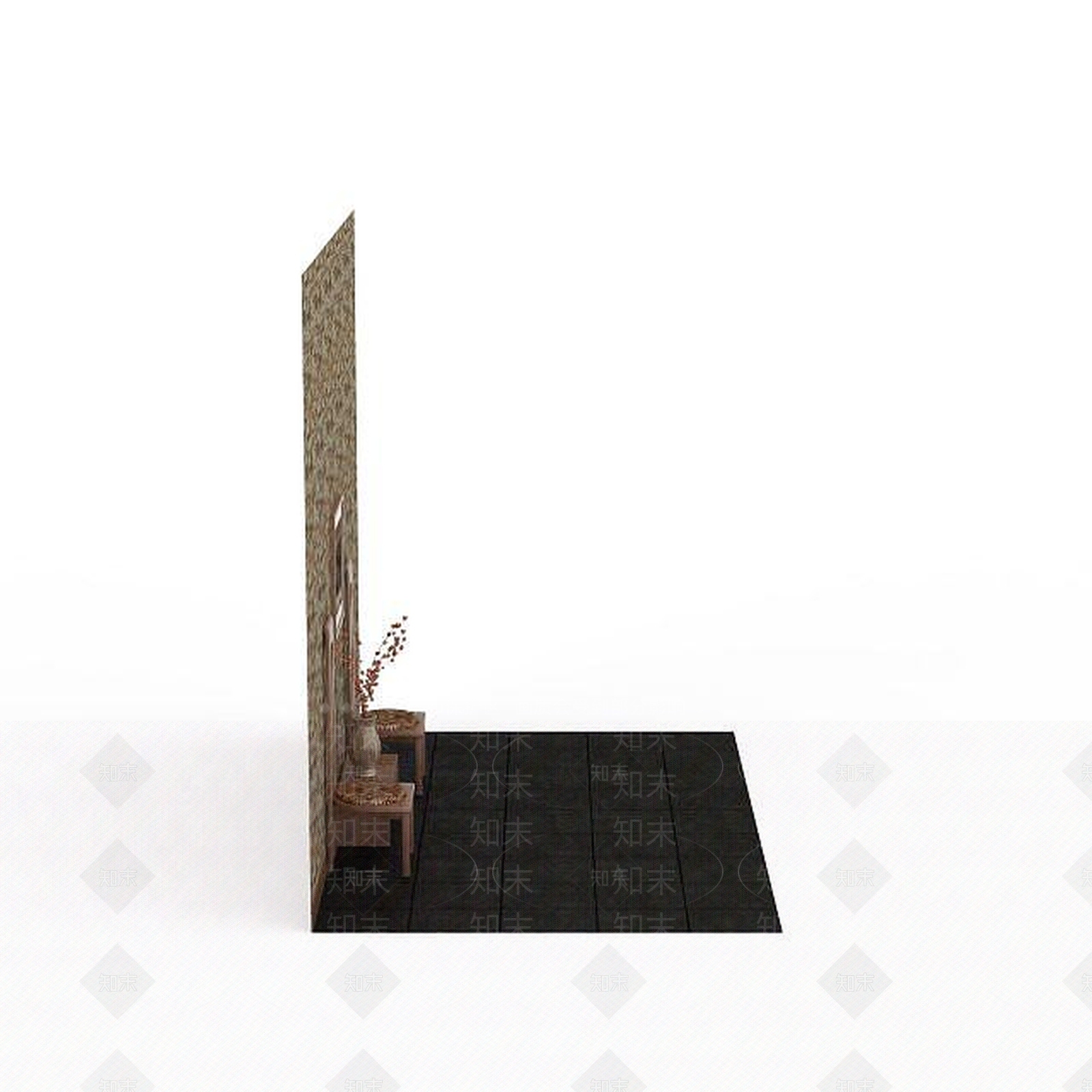 现代书桌椅3D模型下载【ID:1194425260】