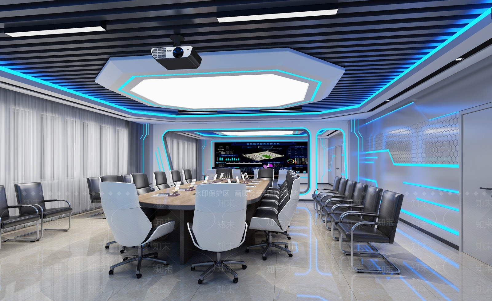 现代其他办公空间3D模型下载【ID:1194428575】