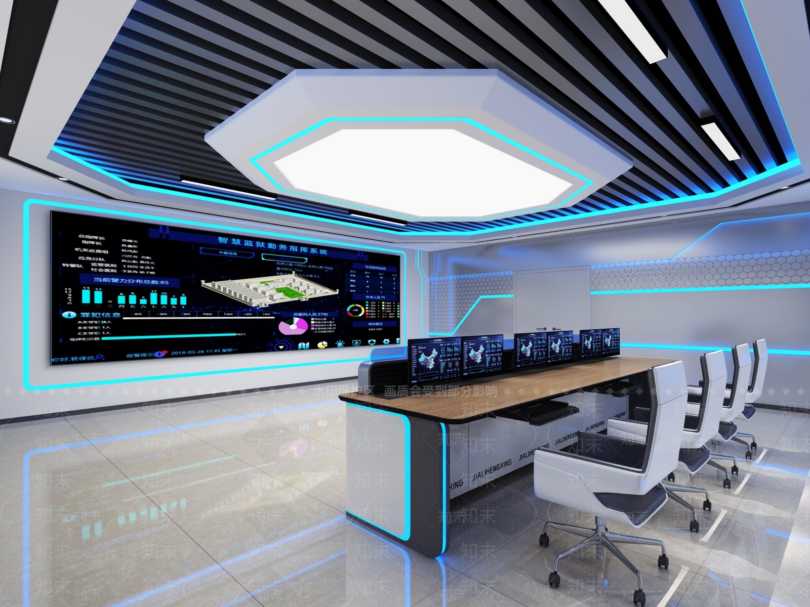 现代其他办公空间3D模型下载【ID:1194428575】