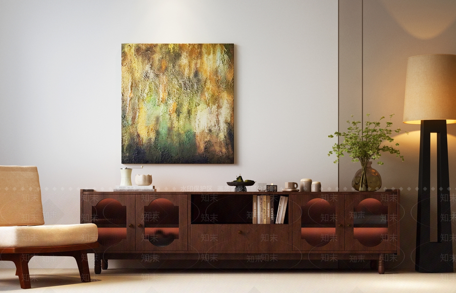 美式欧式电视柜SU模型下载【ID:1194433583】