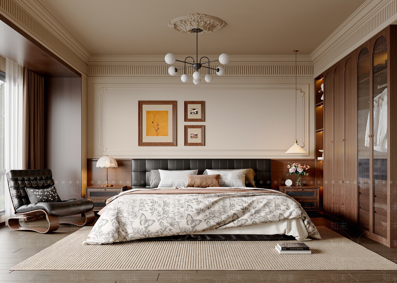 法式中古家居卧室3D模型下载【ID:1194455150】