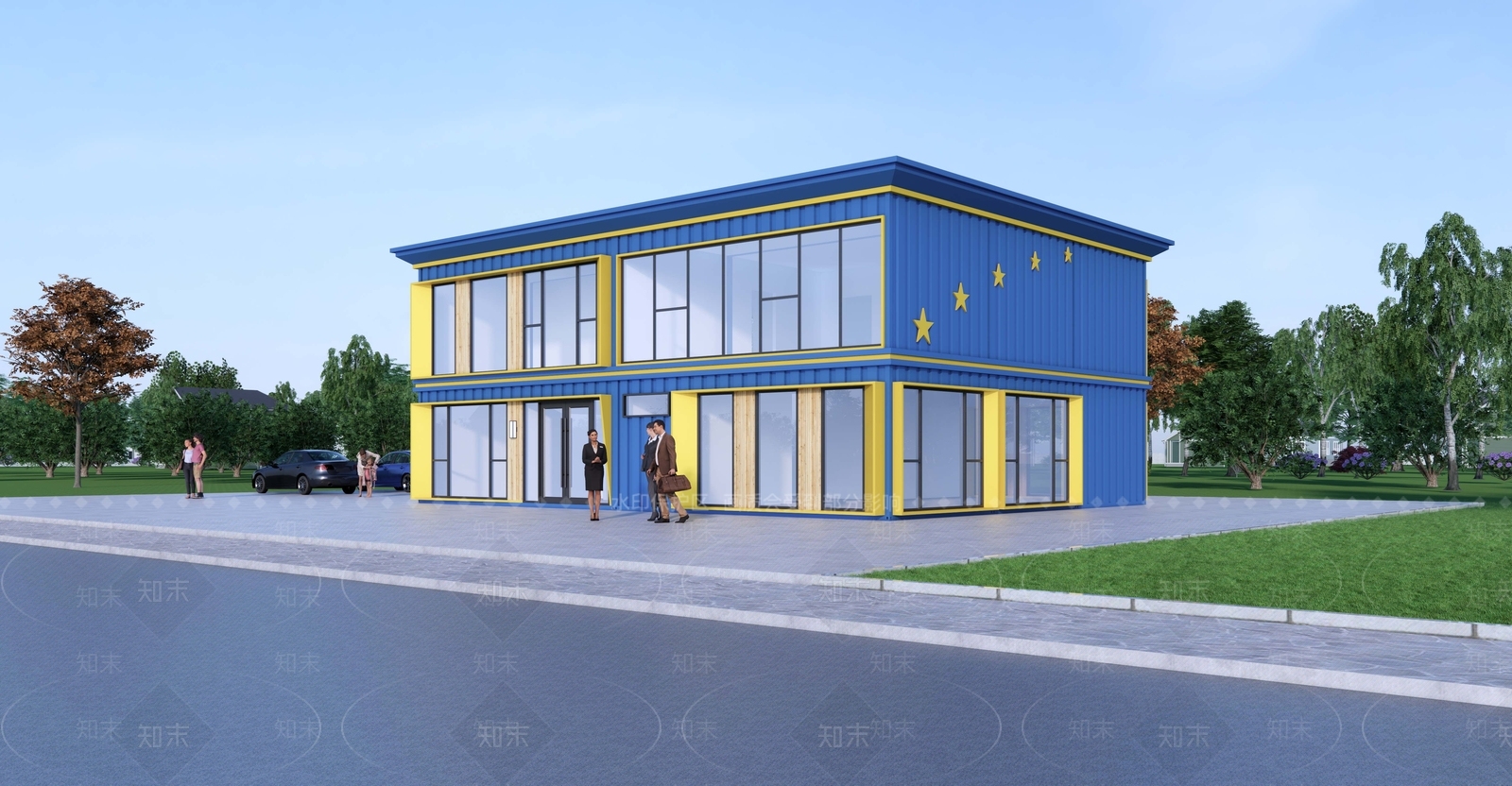 现代新中式其他商业建筑SU模型下载【ID:1194456188】