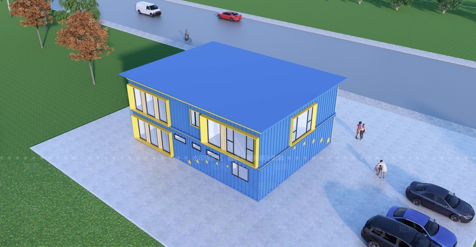 现代新中式其他商业建筑SU模型下载【ID:1194456188】