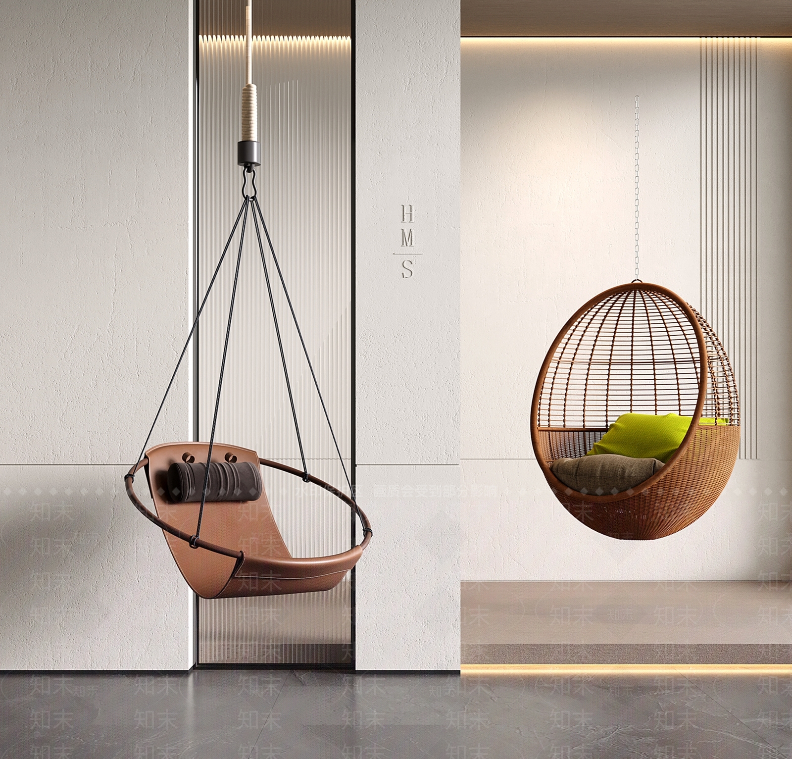 现代吊椅3D模型下载【ID:1194457250】