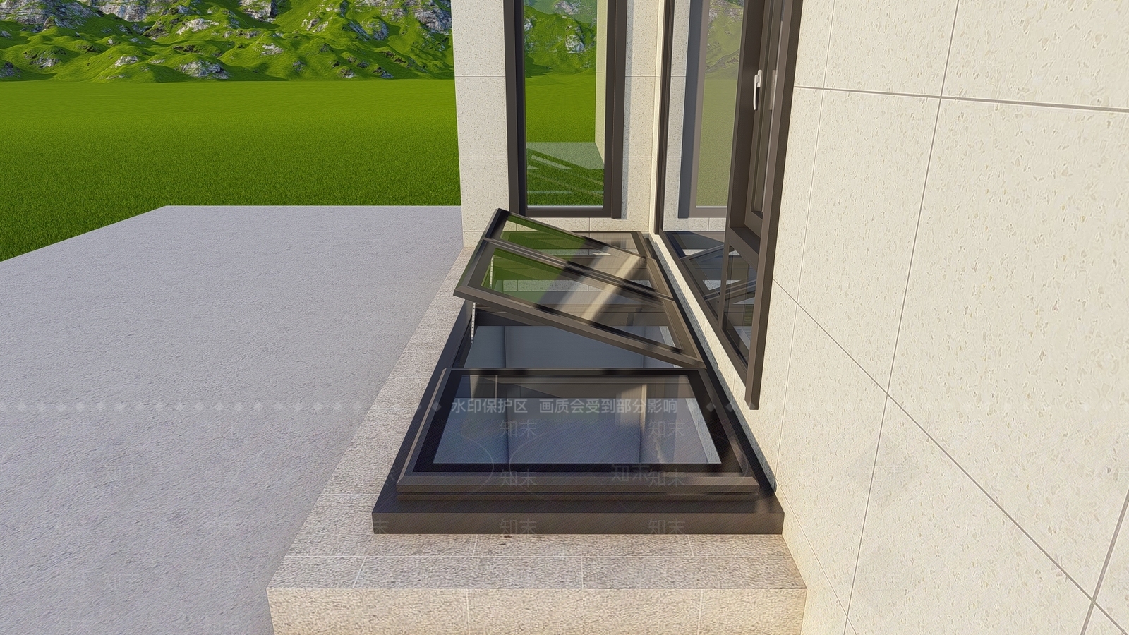 现代别墅SU模型下载【ID:1194459207】