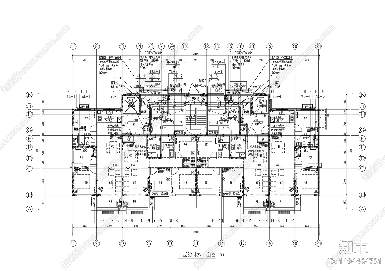 建筑给排水施工图下载【ID:1194464731】