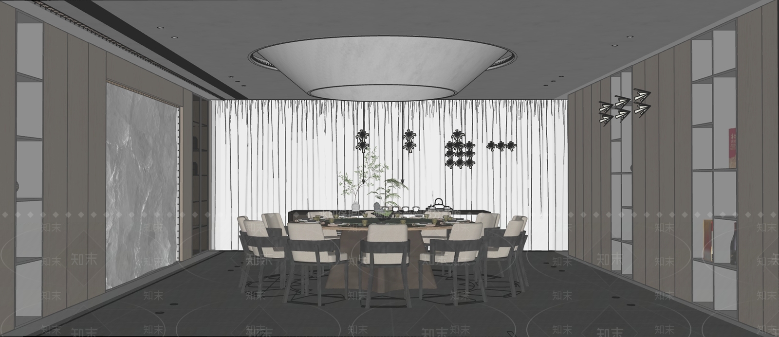 现代包厢SU模型下载【ID:1194465344】
