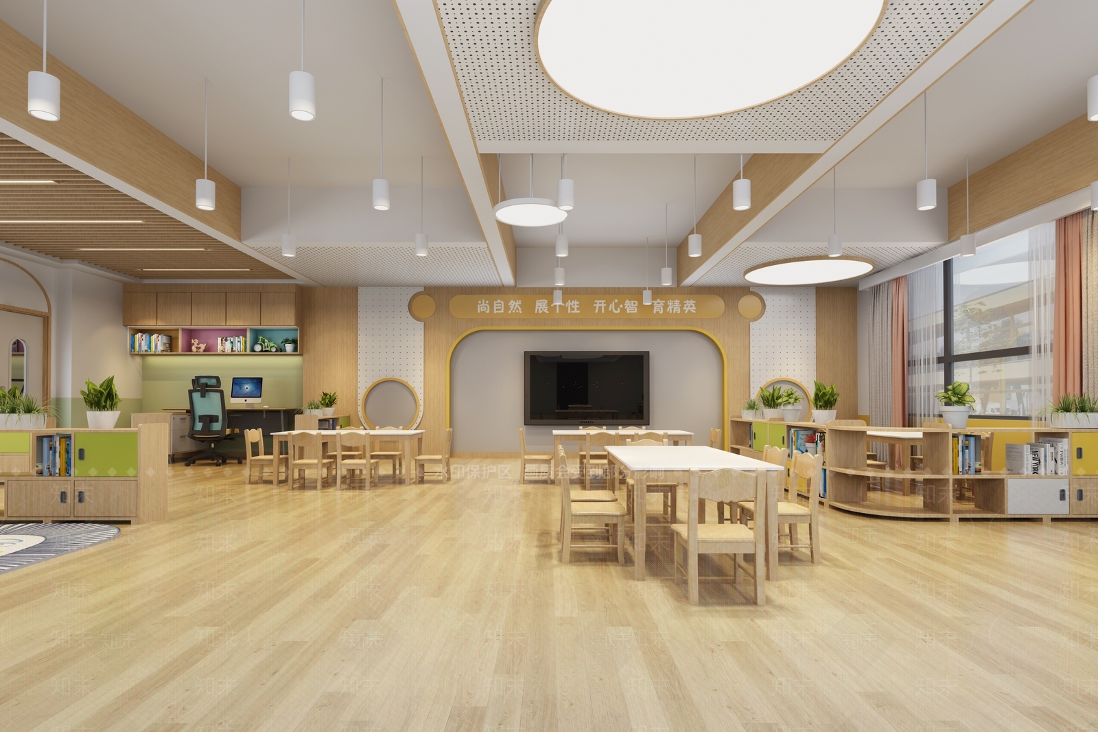 现代幼儿园3D模型下载【ID:1194469040】