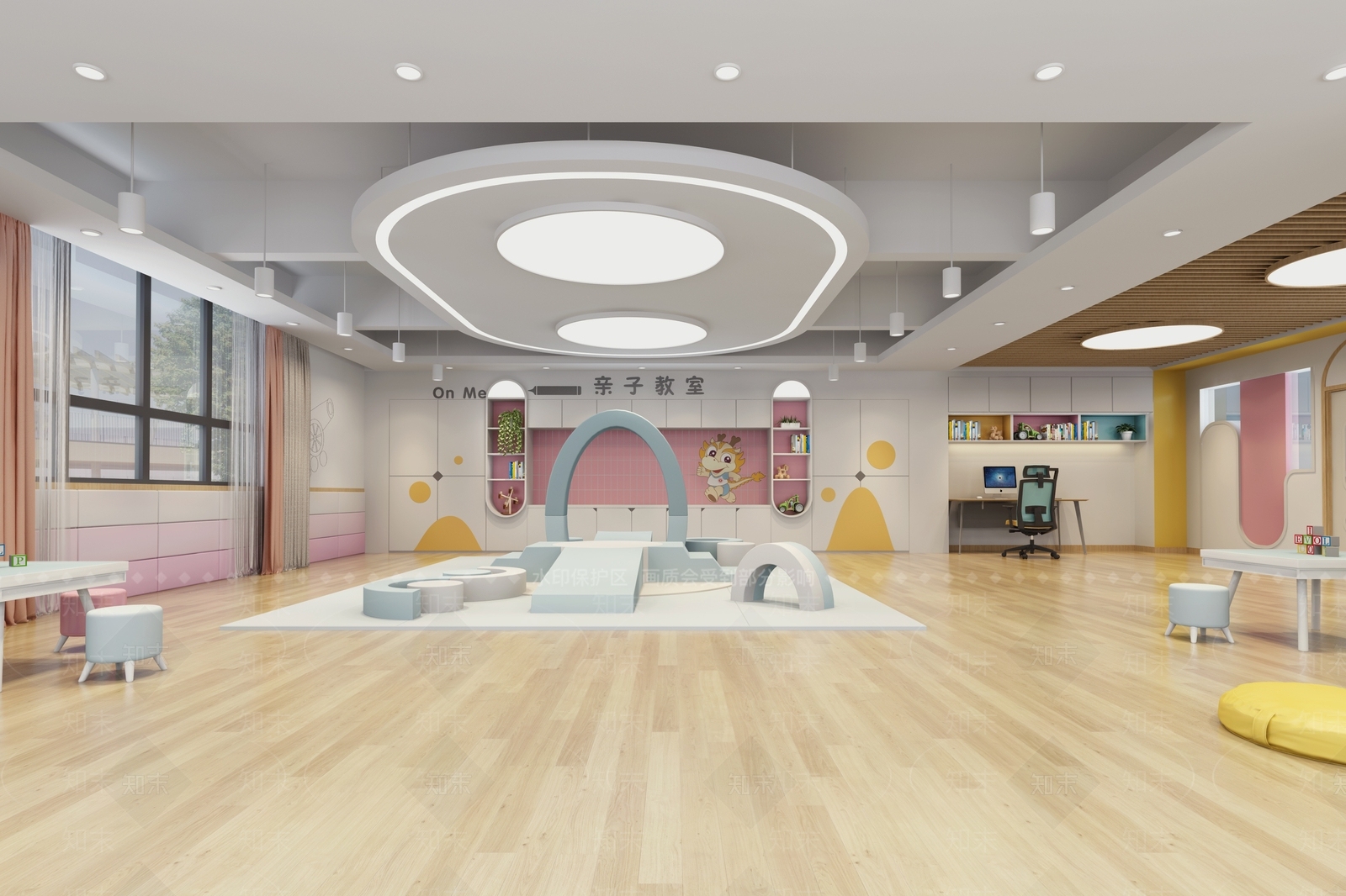 现代幼儿园3D模型下载【ID:1194469191】
