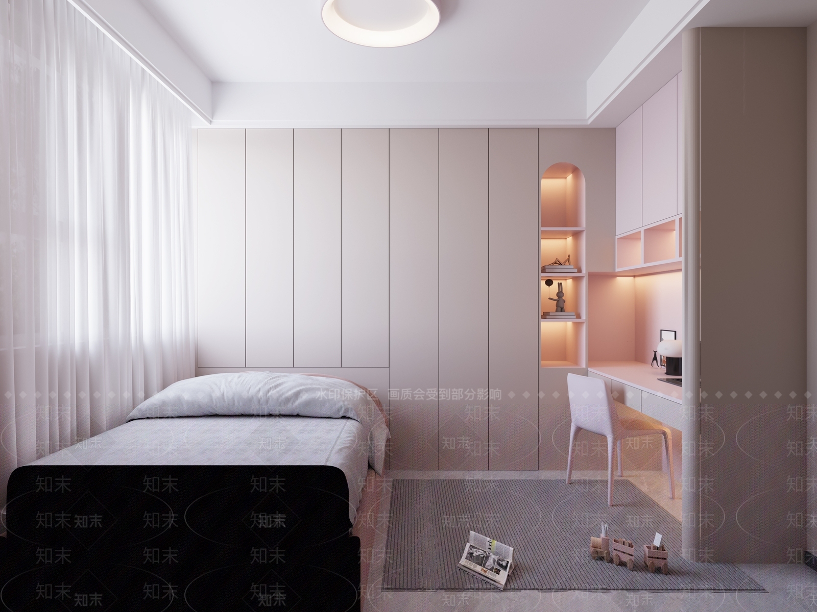 现代家居卧室3D模型下载【ID:1194469788】