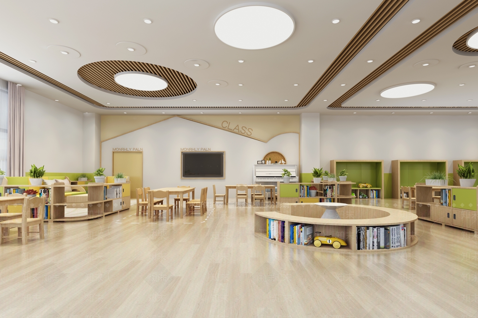 现代幼儿园3D模型下载【ID:1194470766】