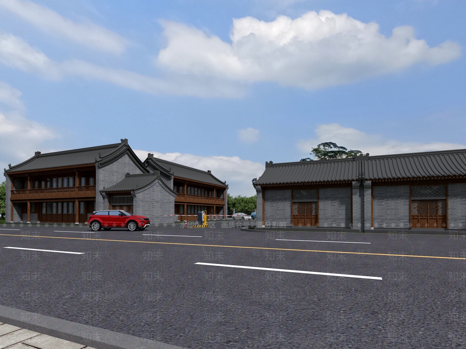 中式中古古建3D模型下载【ID:1194471066】