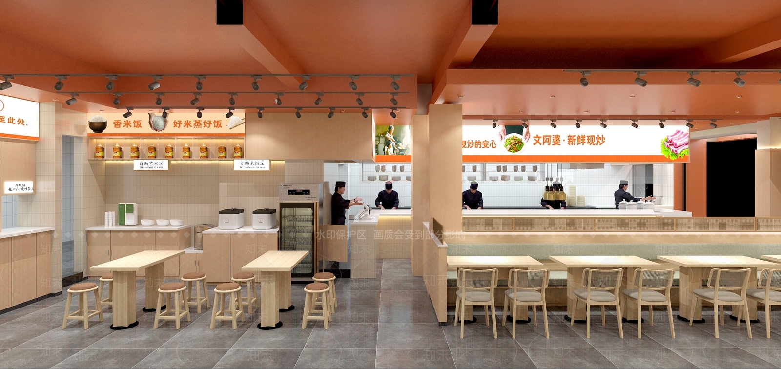 现代快餐店3D模型下载【ID:1194473369】