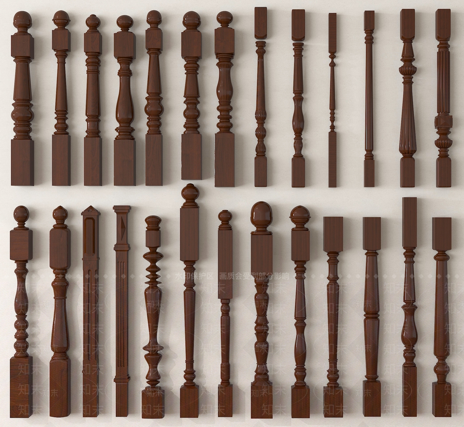 欧式柱子SU模型下载【ID:1194475331】