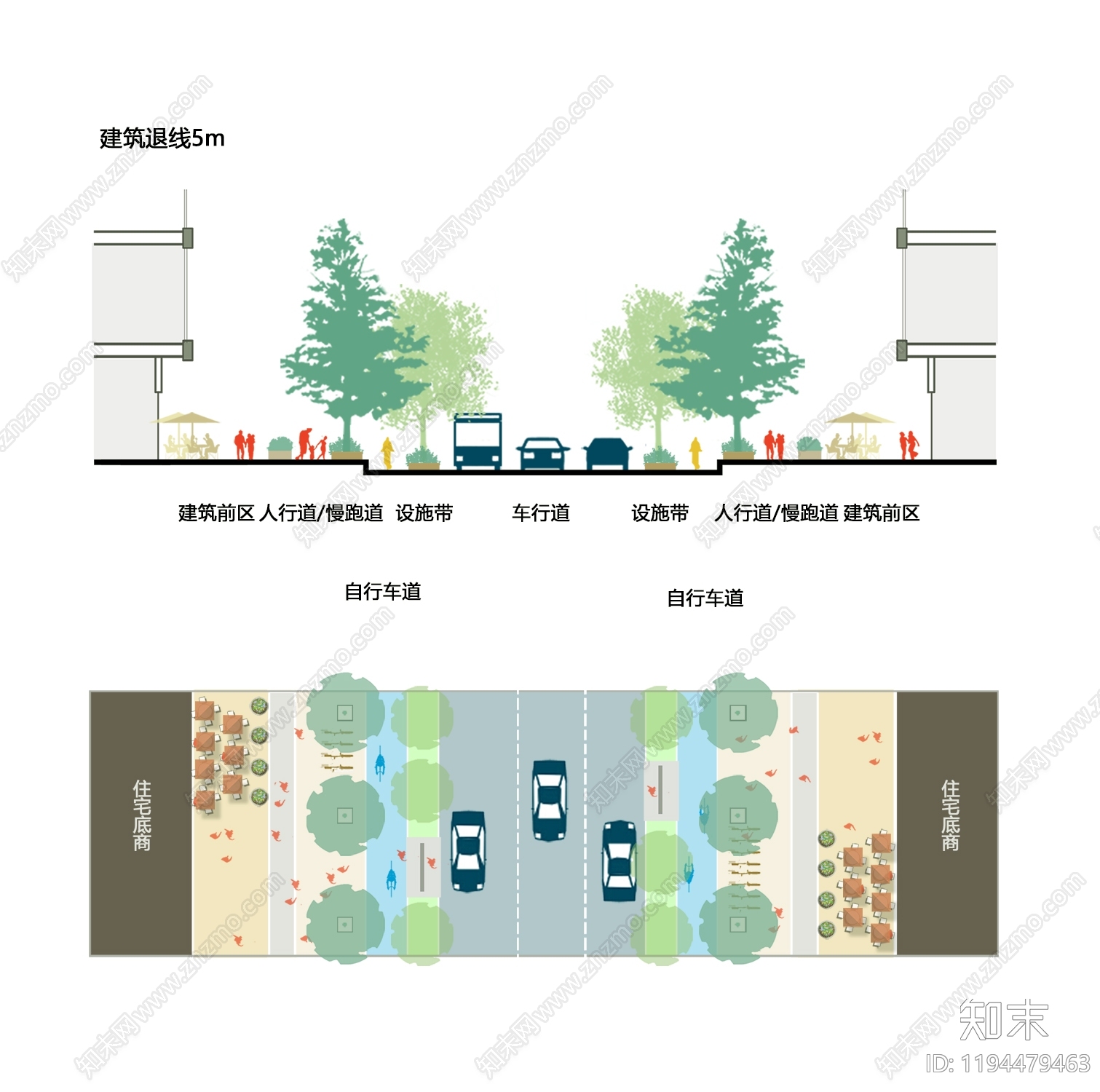 景观剖面图设计素材精品下载_知末网