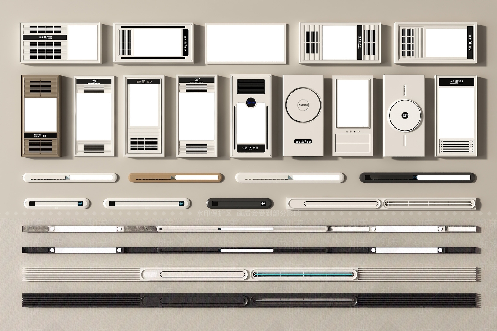 浴霸3D模型下载【ID:1194480648】