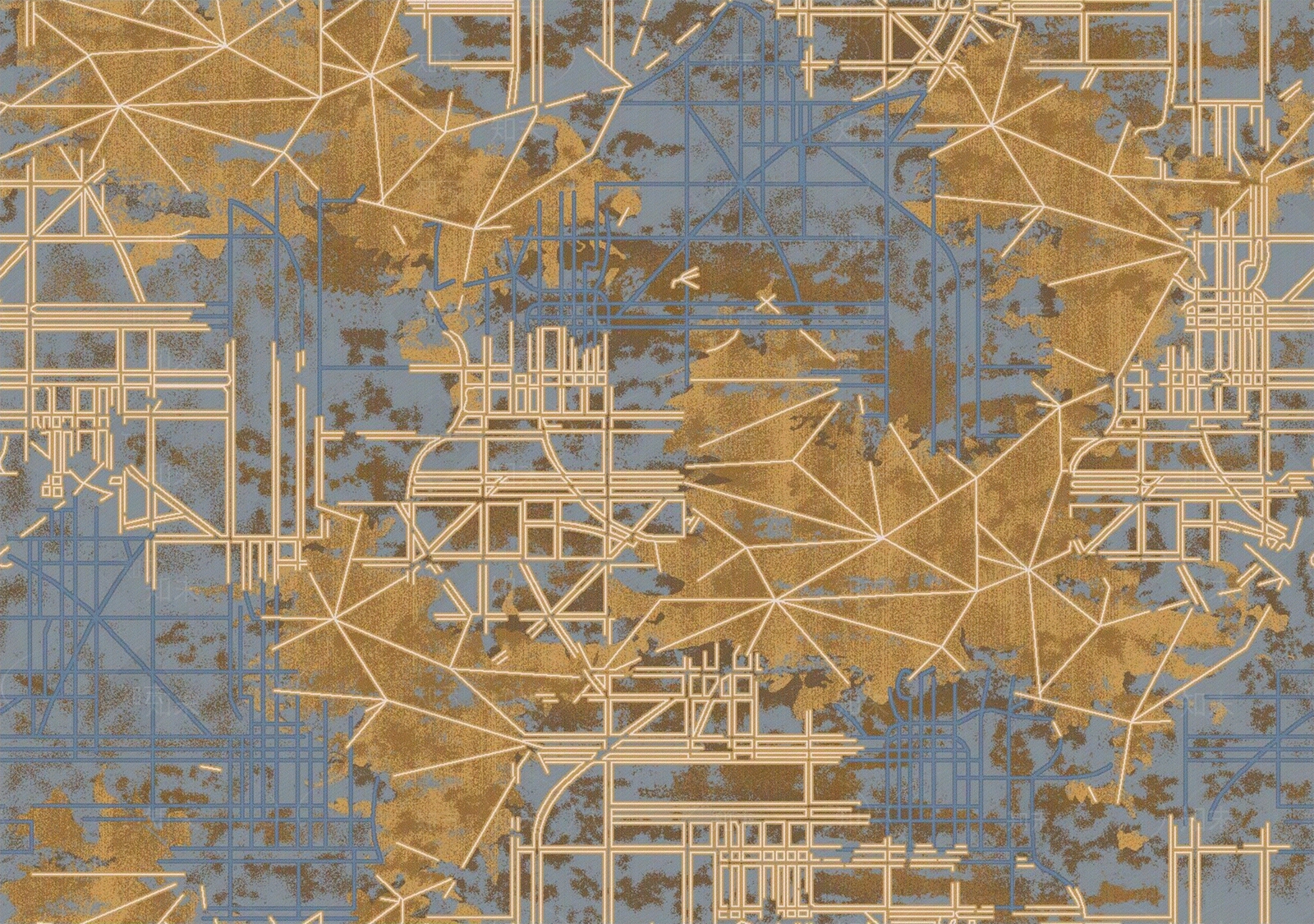 现代新中式酒店地毯贴图下载【ID:1194482114】