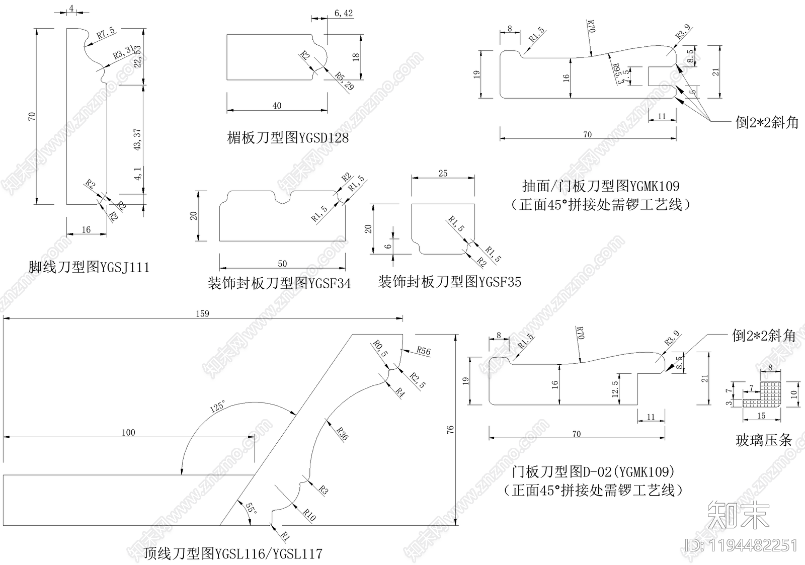 柜体节点cad施工图下载【ID:1194482251】