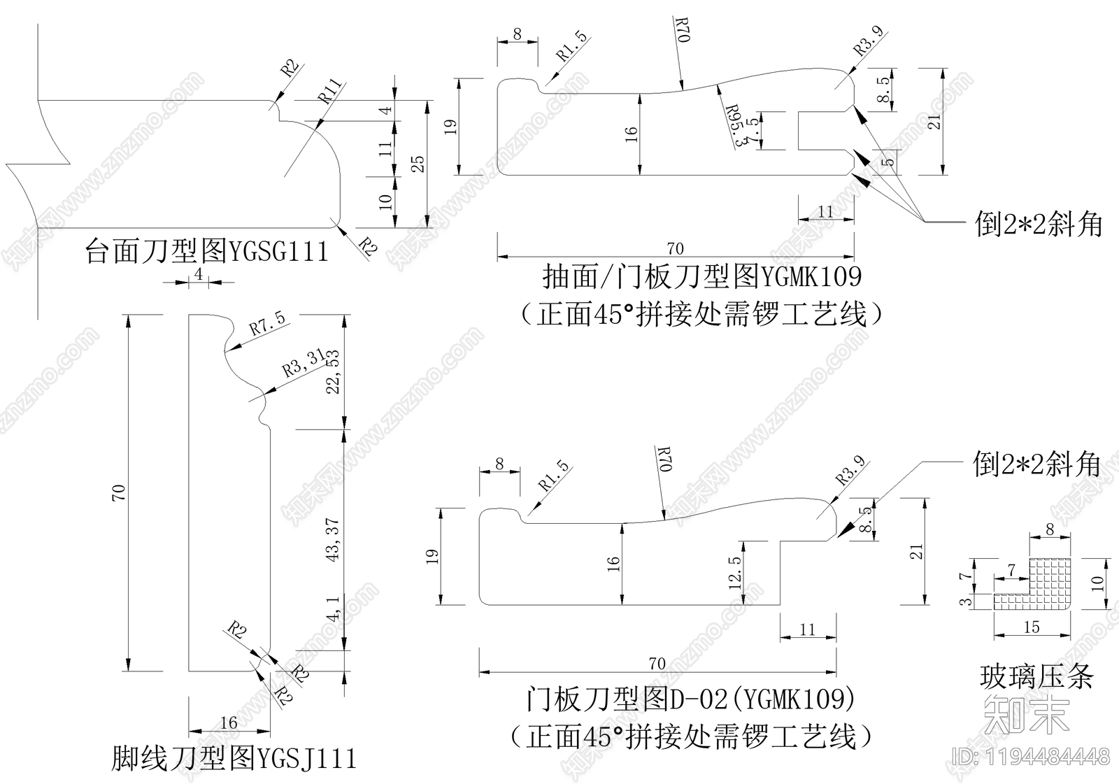 柜体节点cad施工图下载【ID:1194484448】