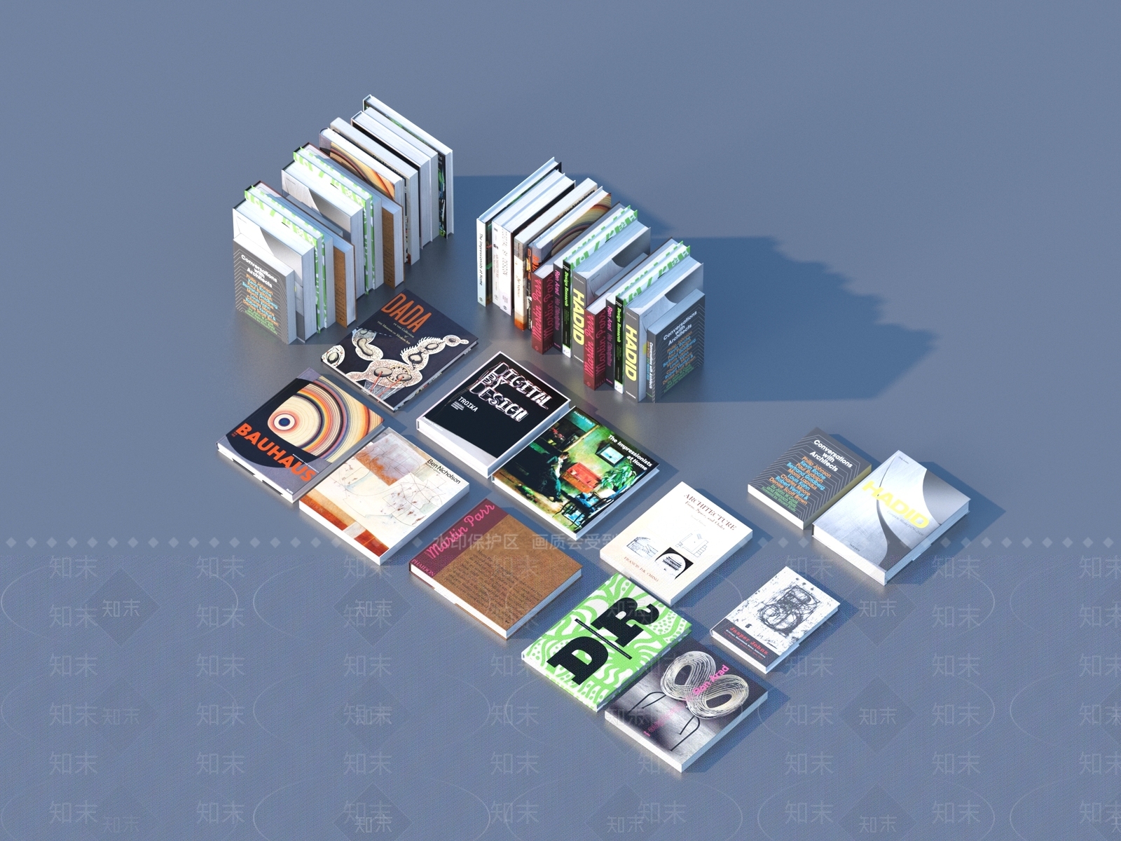 书籍3D模型下载【ID:1194486822】