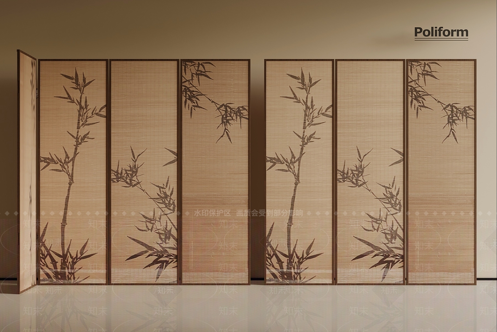 新中式屏风SU模型下载【ID:1194487011】
