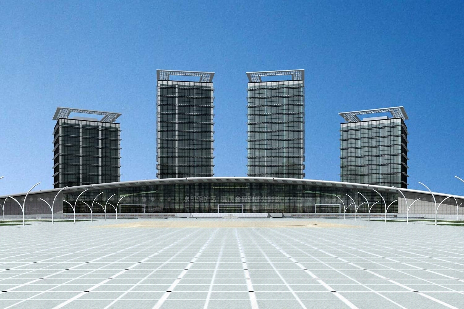 现代广场景观3D模型下载【ID:1194487270】