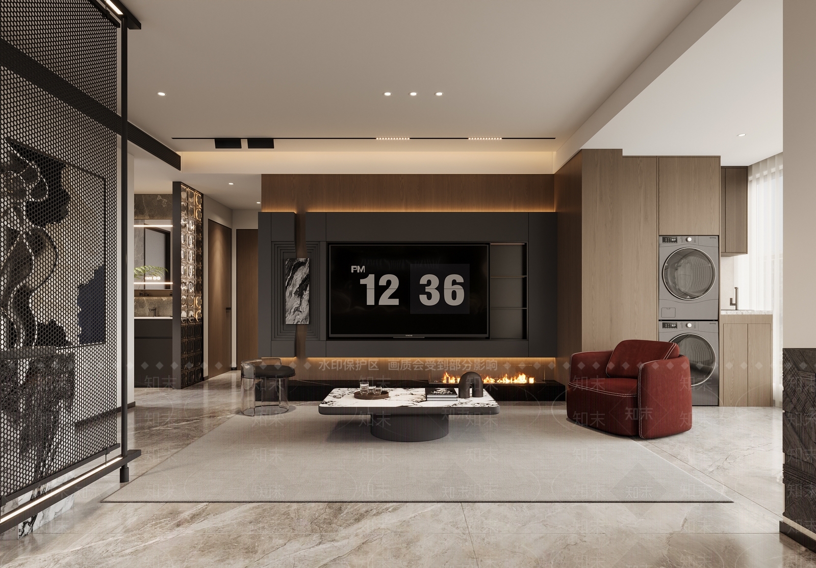 现代卫生间3D模型下载【ID:1215133110】